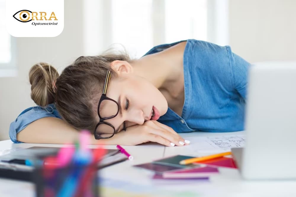 หลีกเลี่ยงการใส่แว่นนอน