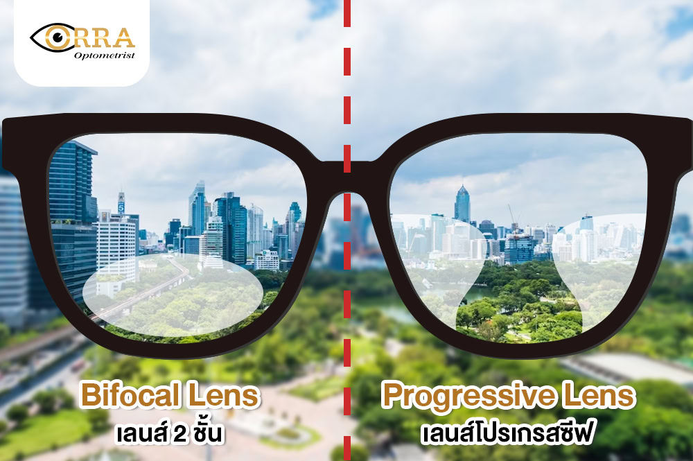 เปรียบเทียบเลนส์โปรเกรสซีฟ
