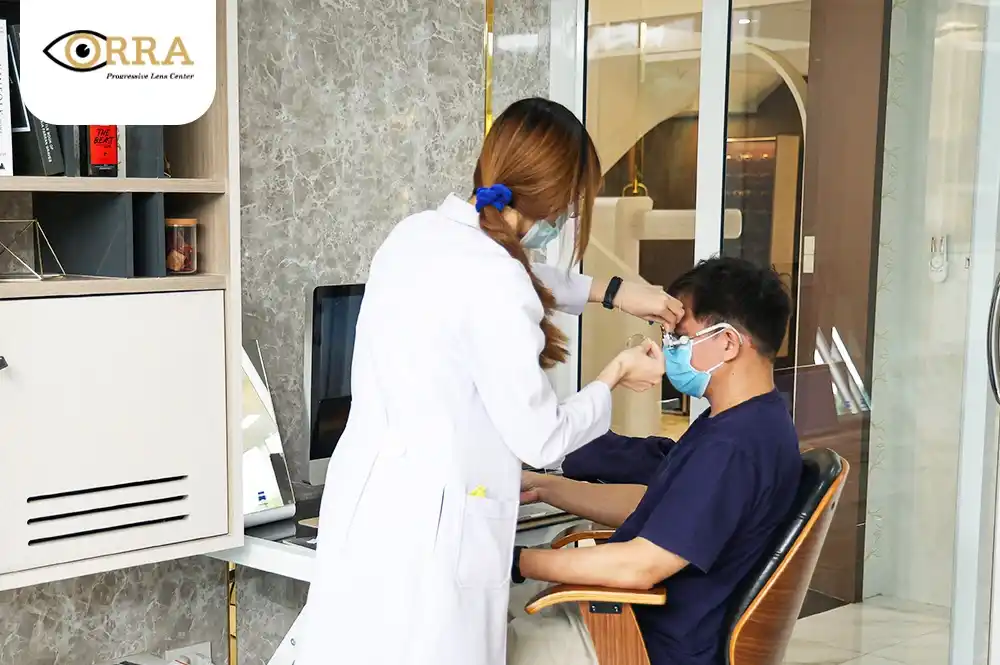 หมอแว่นตาลองเลนส์โปรเกรสซีฟ