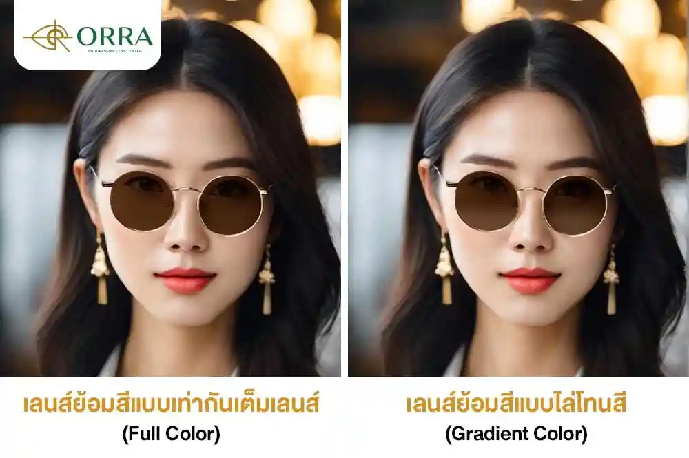 เลนส์ย้อมสี ไล่สี