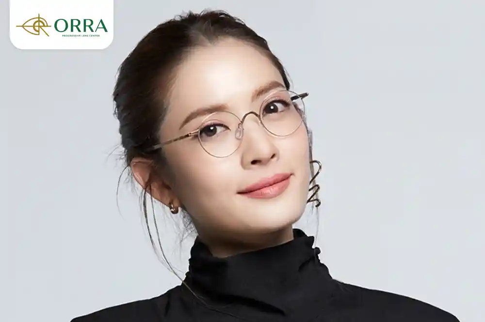 กรอบแว่นสายตาสวย ทรงกลม