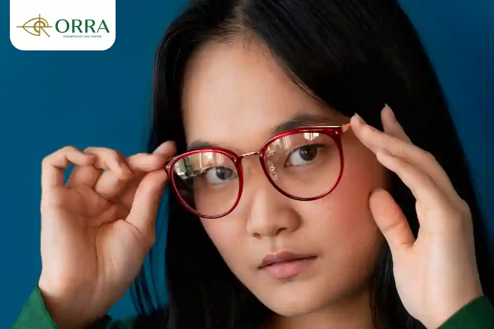 กรอบแว่นสีมงคล สีแดง