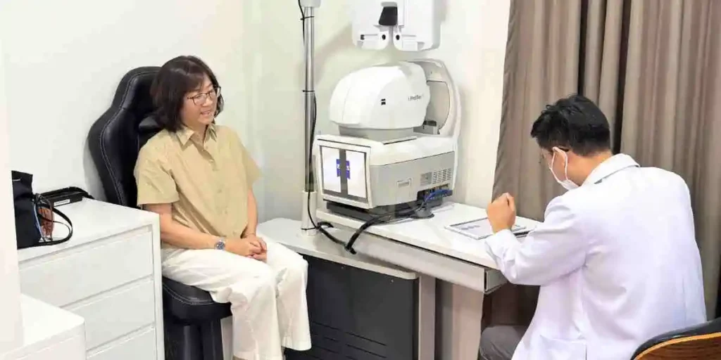 ใส่แว่นแล้วมองใกล้ไม่ชัด นักทัศนมาตร