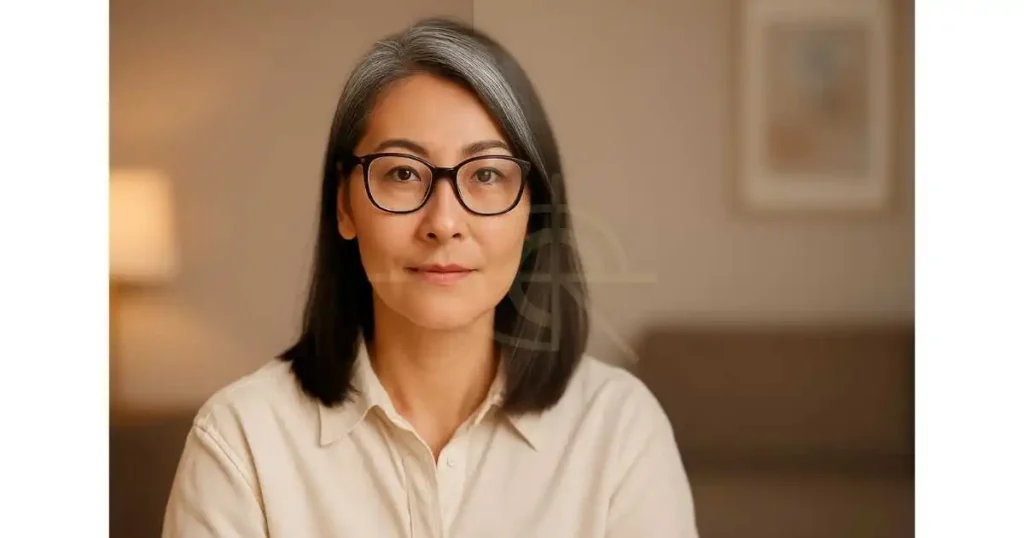 สวมแว่นโปรเกรสซีฟ นั่งอ่านหนังสือในแสงธรรมชาติอย่างผ่อนคลาย สื่อถึงความเข้าใจผิดเรื่อง "ใส่แว่นแล้วสายตาแย่" และการดูแลสายตาในระยะยาว