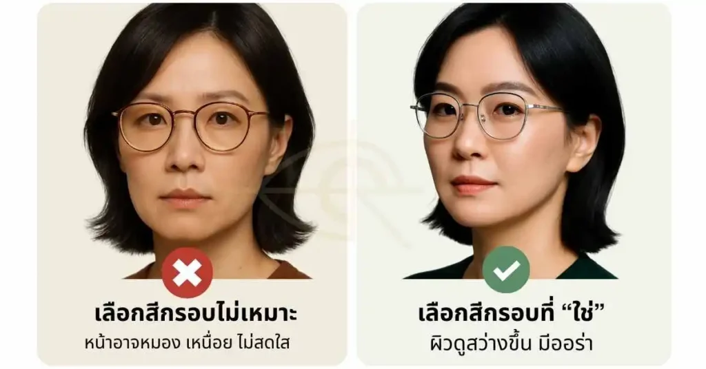 personal color กรอบแว่น