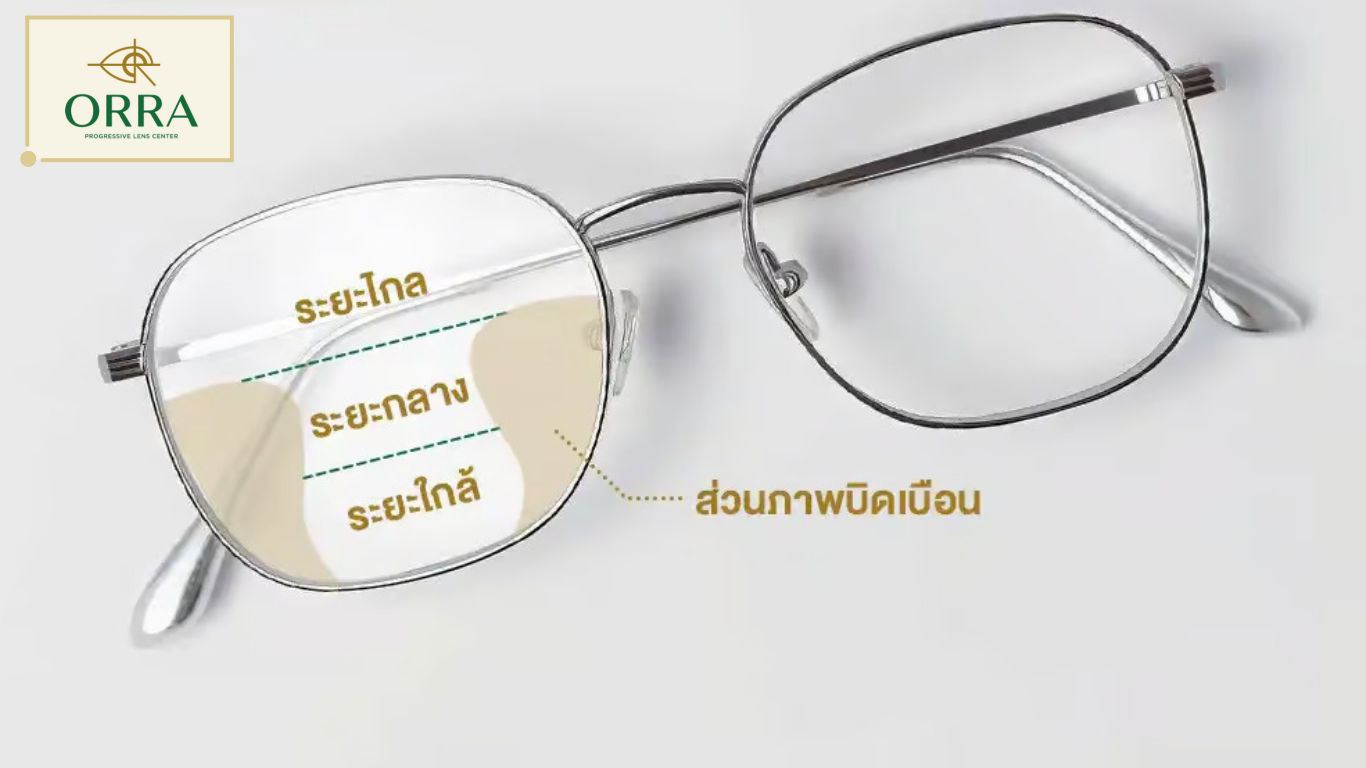 โครงสร้างของเลนส์โปรเกรสซีฟ